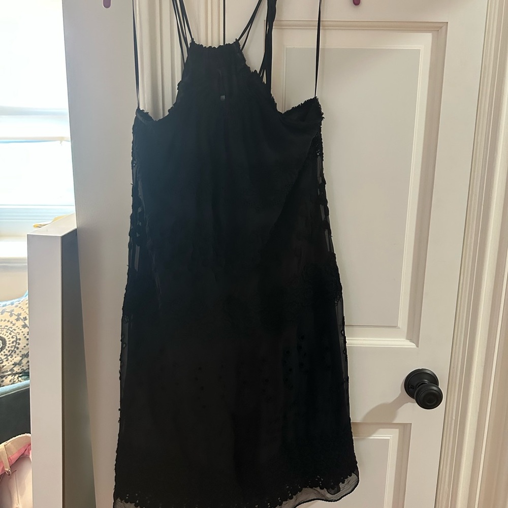 Poleci Black Mini Dress